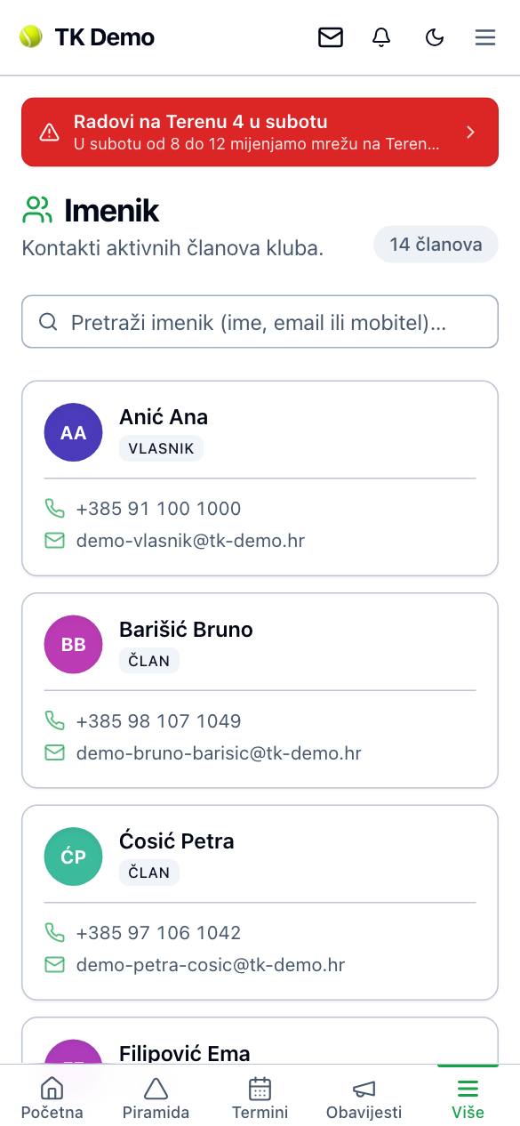 Imenik na mobitelu