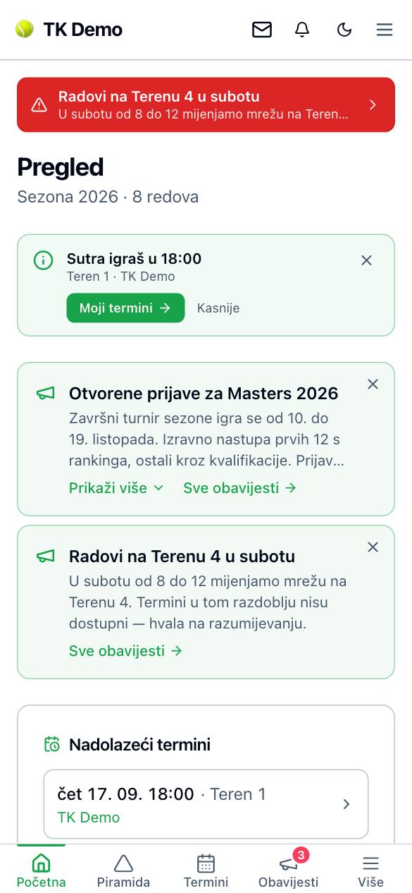 „Moj meč” na mobitelu: protivnik, kontakt, termin i unos rezultata